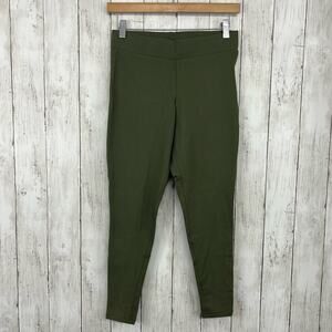 Torrid Olive Green Cotton Stretchy Straight Workout Lounge Ankle Pants 00 (M/L)